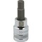Dynamic Tools 3/8" Drive Metric Hex Head, 7mm Bit Std Length, Chrome Socket D006007 - alternate 1